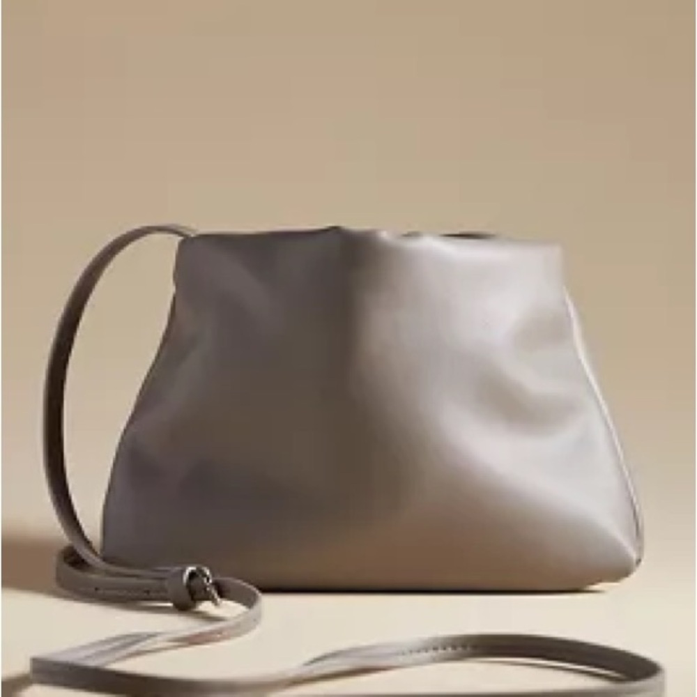 Anthropologie | BY ANTHROPOLOGIE CINCHED FAUX-LEATHER CLUTCH